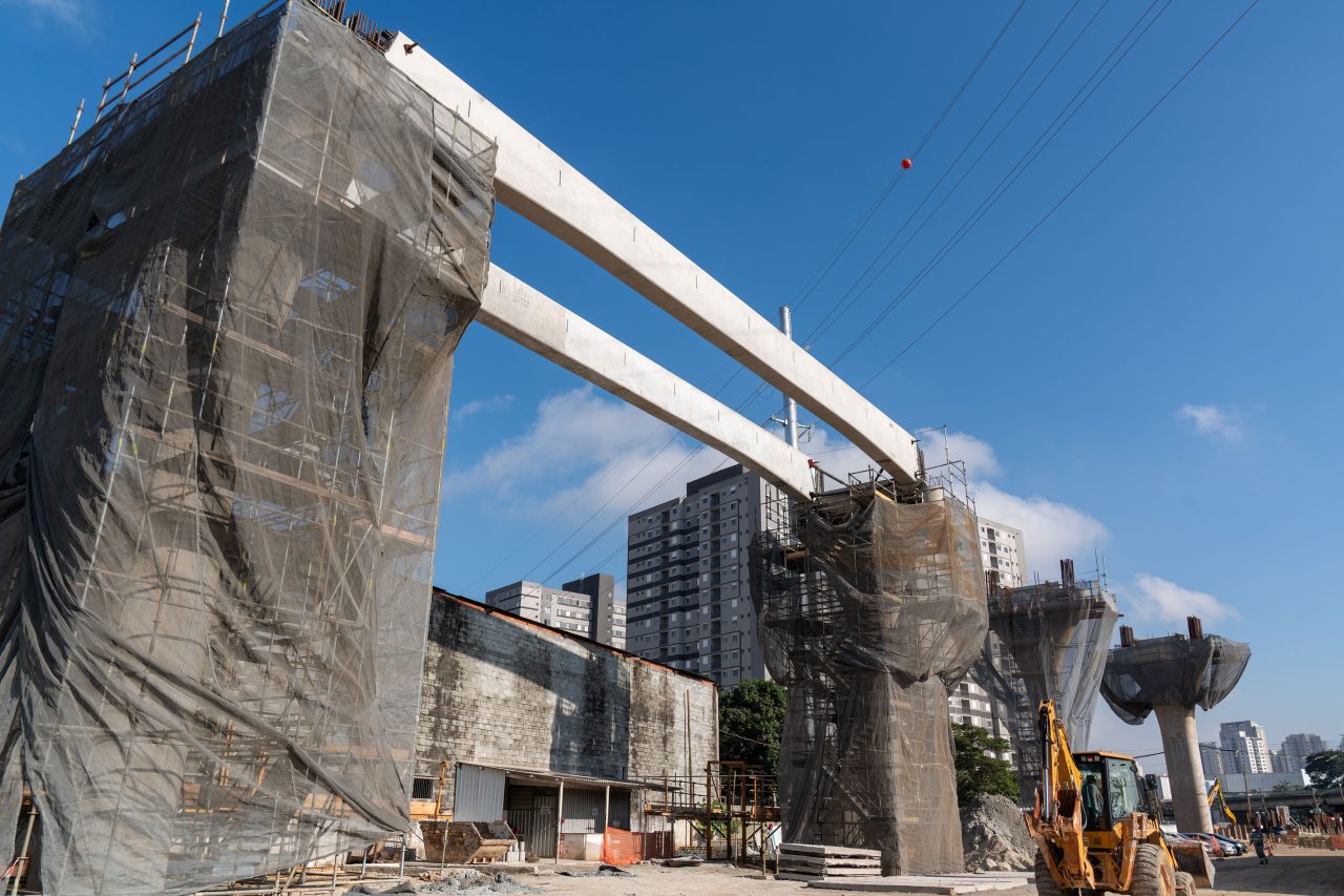 Metrô inicia instalação de vigas do monotrilho para o Ipiranga