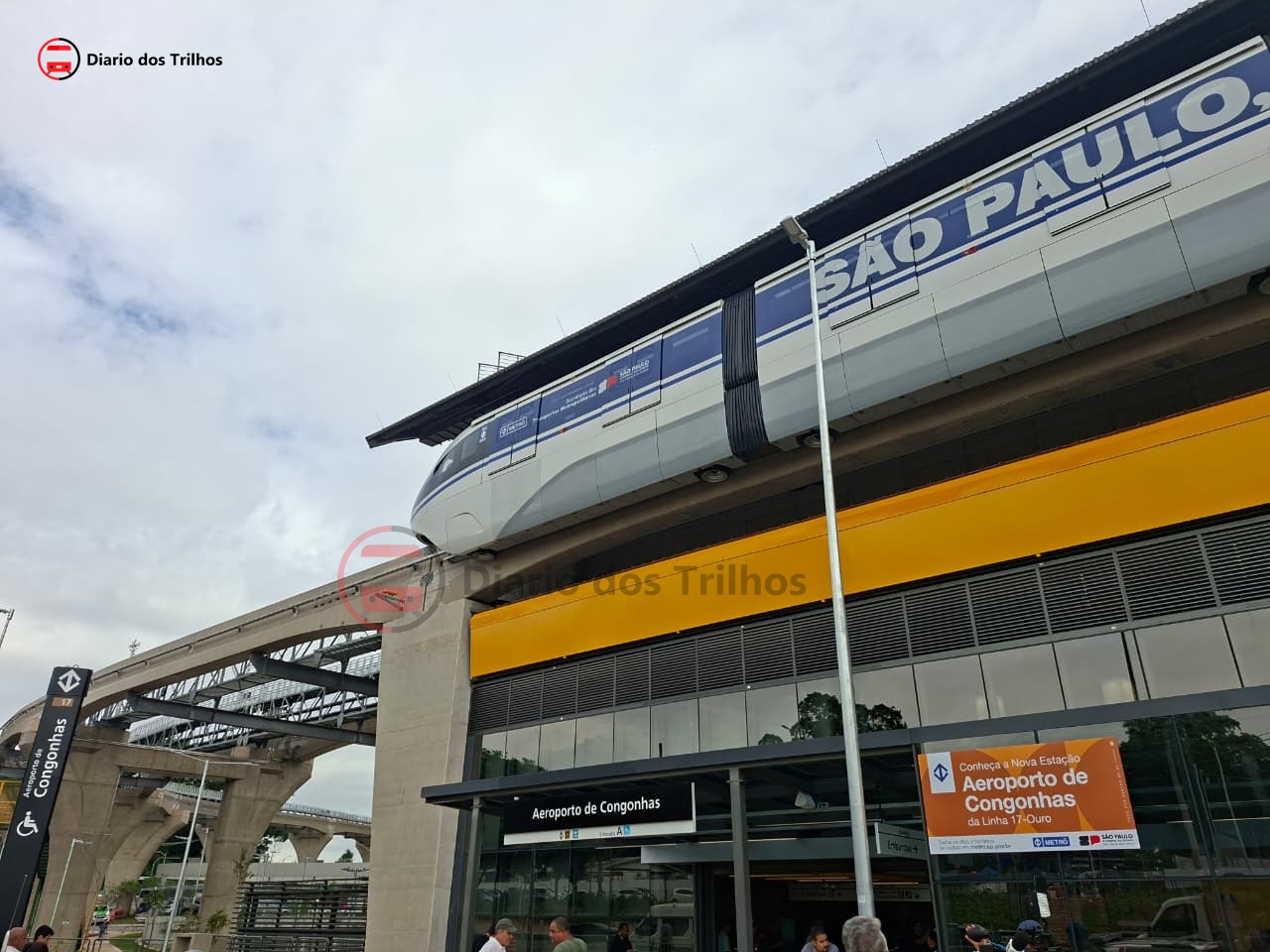 Linha 17-Ouro é interrompida parcialmente nesta segunda, 27; Ônibus atendem o trecho