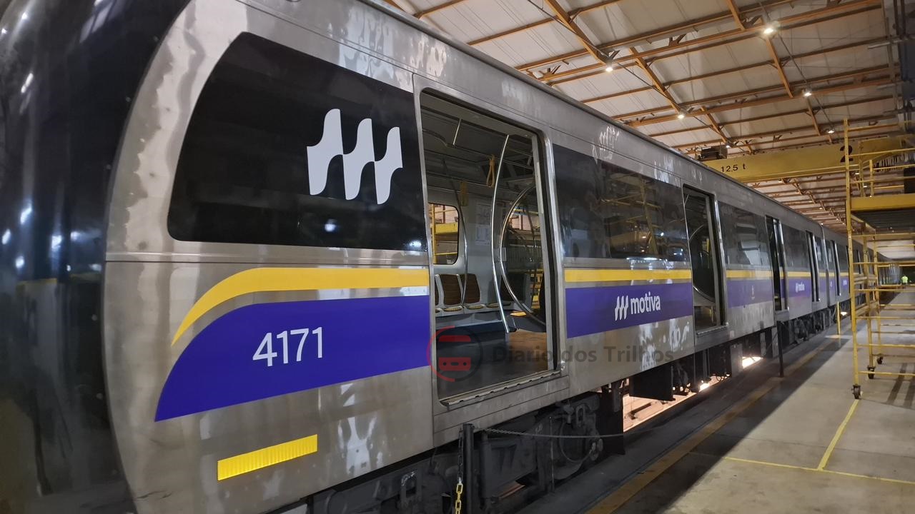Motiva divulga novo layout de trens na Linha 4-Amarela
